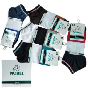 جوراب آنتی باکتریال نوبل مچی مردانه پنبه جعبه ای | پرشیا گارمنت | پوشاک ایرانی | persia garment | فروش عمده | عمده فروشی